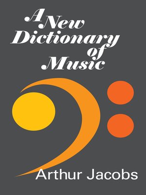 cover image of A New Dictionary of Music